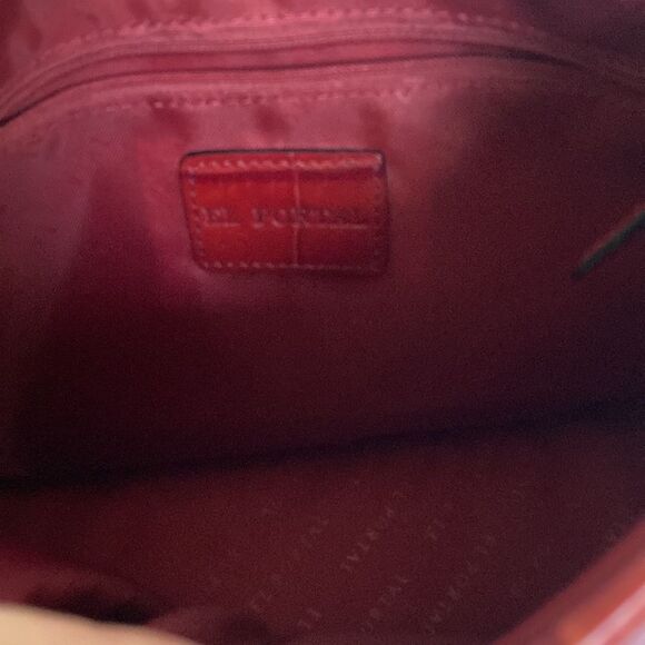 El Portal Genuine Leather Croc Embossed Handbag - Picture 4 of 11